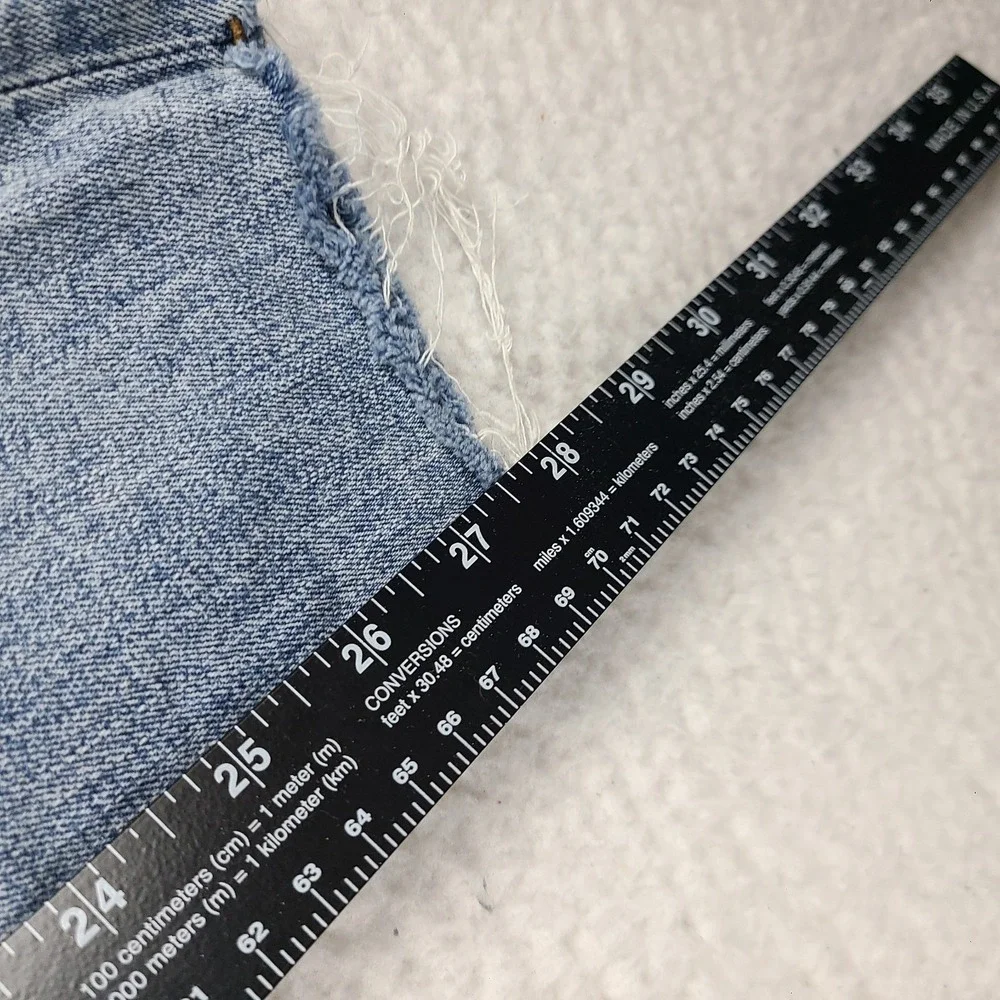Rag & Bone Jeans‎ Womens 29x27 Blue Nina High Rise Ankle Skinny Fray Distress *